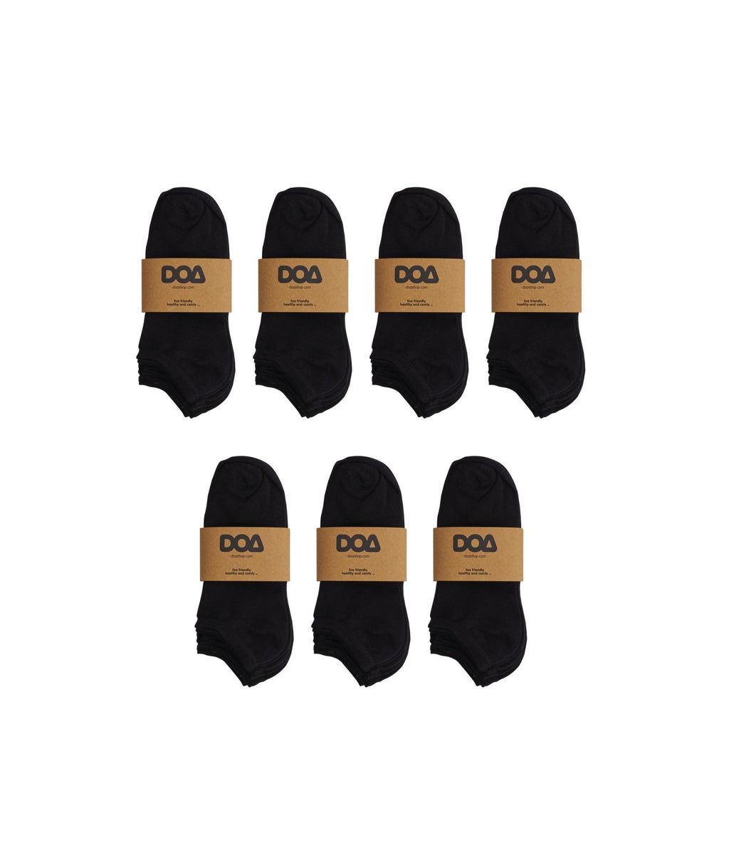 doa 7-Pair Super Soft Bamboo No Show Ankle Socks for Women