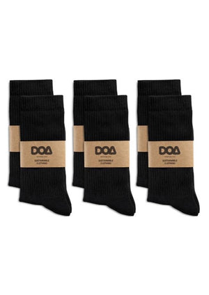 doa ACTIVE Performance Crew Tennis Socks (6-Pack) for Men and Women, Sports & Everyday