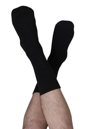 Basic Black Organic Cotton Crew Socks (3-pack)