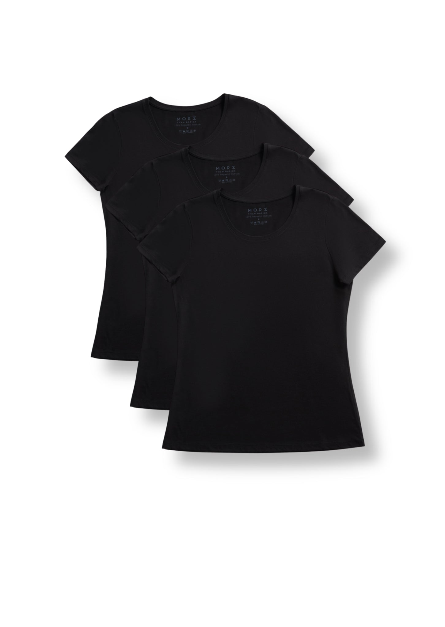 Women's TENCEL Modal Short-Sleeve Basic T-shirt 3-Pack – More Than Basics