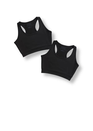 Organic Cotton Sports Bra 2-Pack