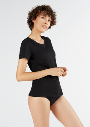 Women's TENCEL Modal Short-Sleeve Basic T-shirt 3-Pack