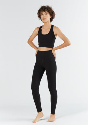 Women Gym Clothes Sports Set Black Short Sleeves Top and full-length  leggings | eBay