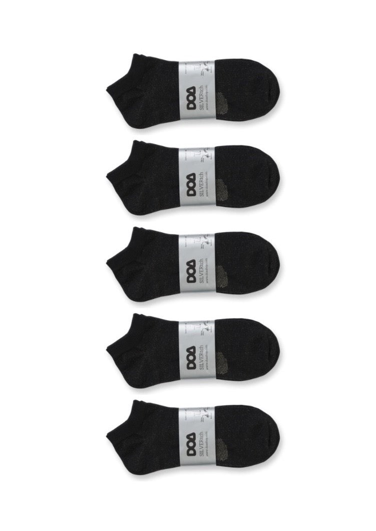 silver-pro antibacterial, odourless, ankle socks (10-pack)