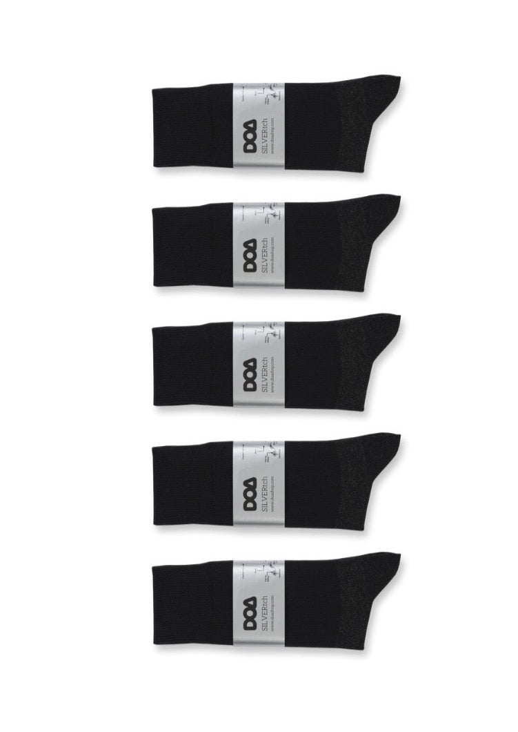 silver-pro antibacterial, odourless, comfort cuff socks (10-pack)