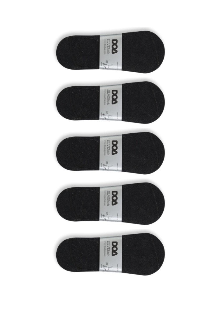 silver-pro antibacterial, odourless, no-show socks (10-pack)