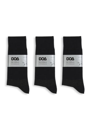 silver-pro antibacterial, odourless, comfort cuff socks (3-pack)