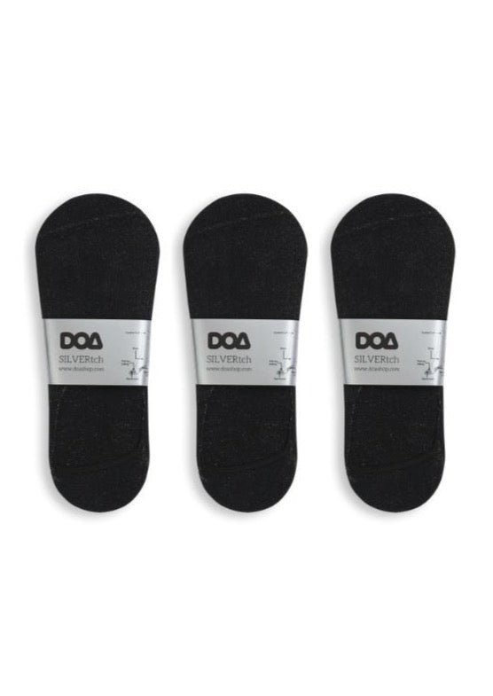 silver-pro antibacterial, odourless, no-show socks (3-pack)